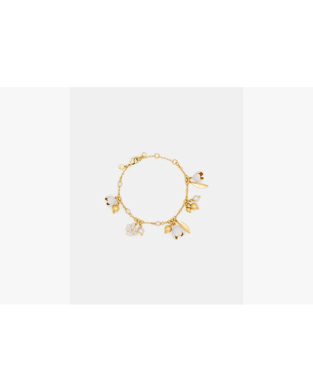 Kate Spade White Golden Bloom Bracelet