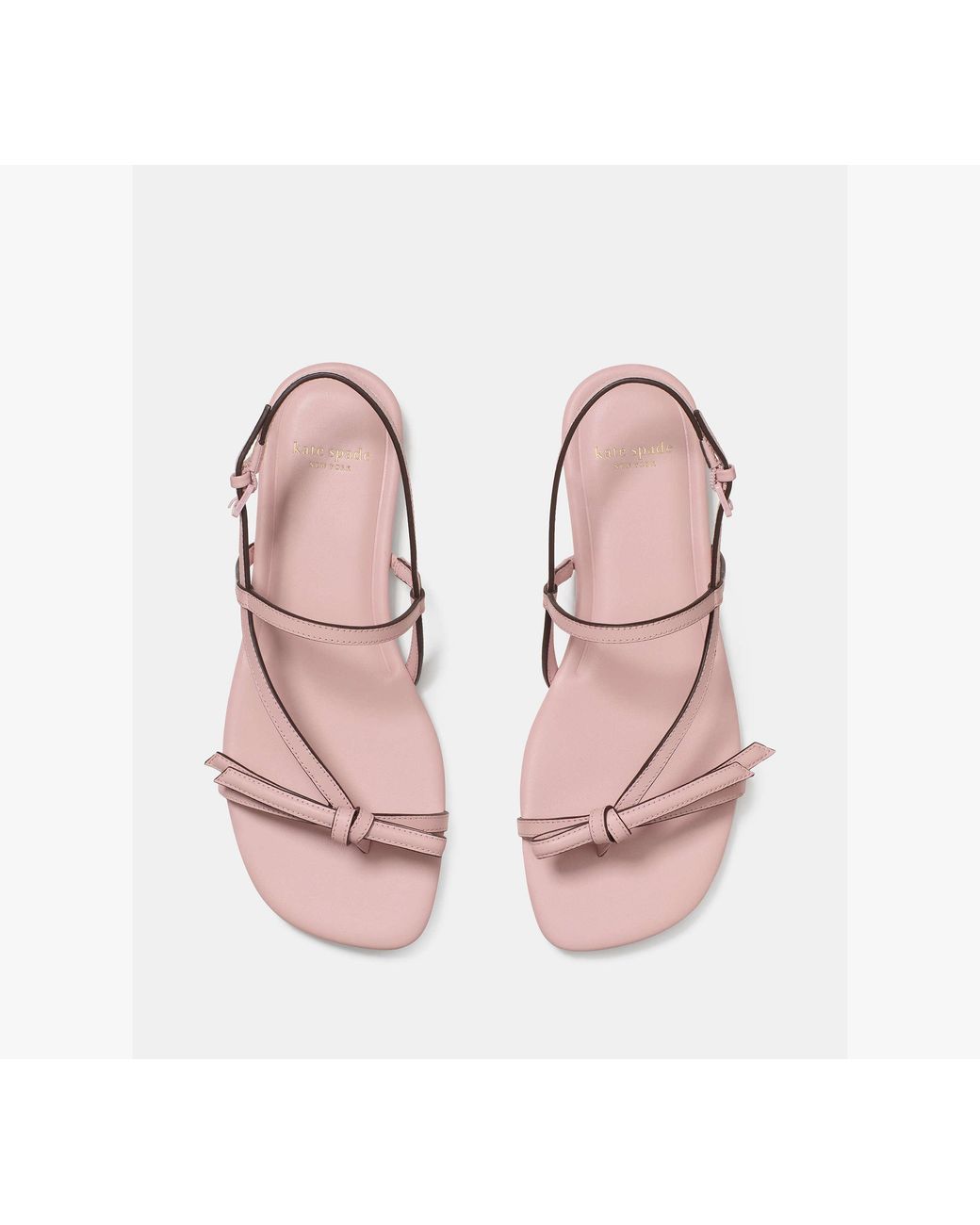 Kate Spade White Loop Flat Sandal