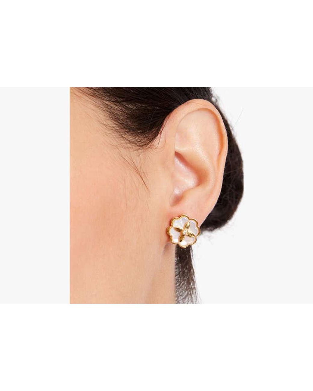 Kate Spade Black Heritage Bloom Studs