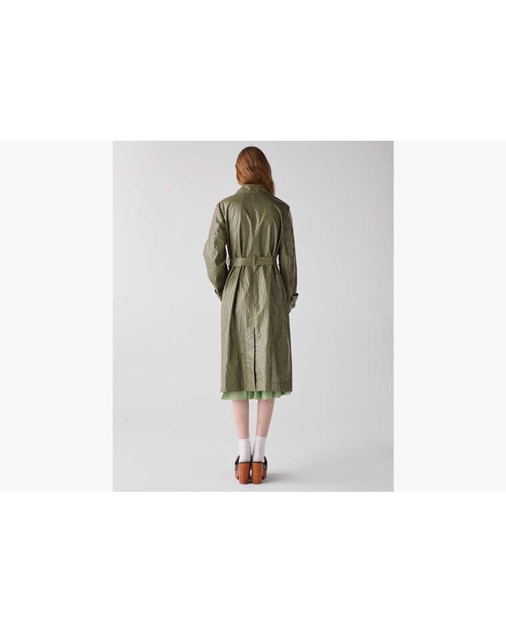Kate Spade Green Kate Spade Belted Trench Coat