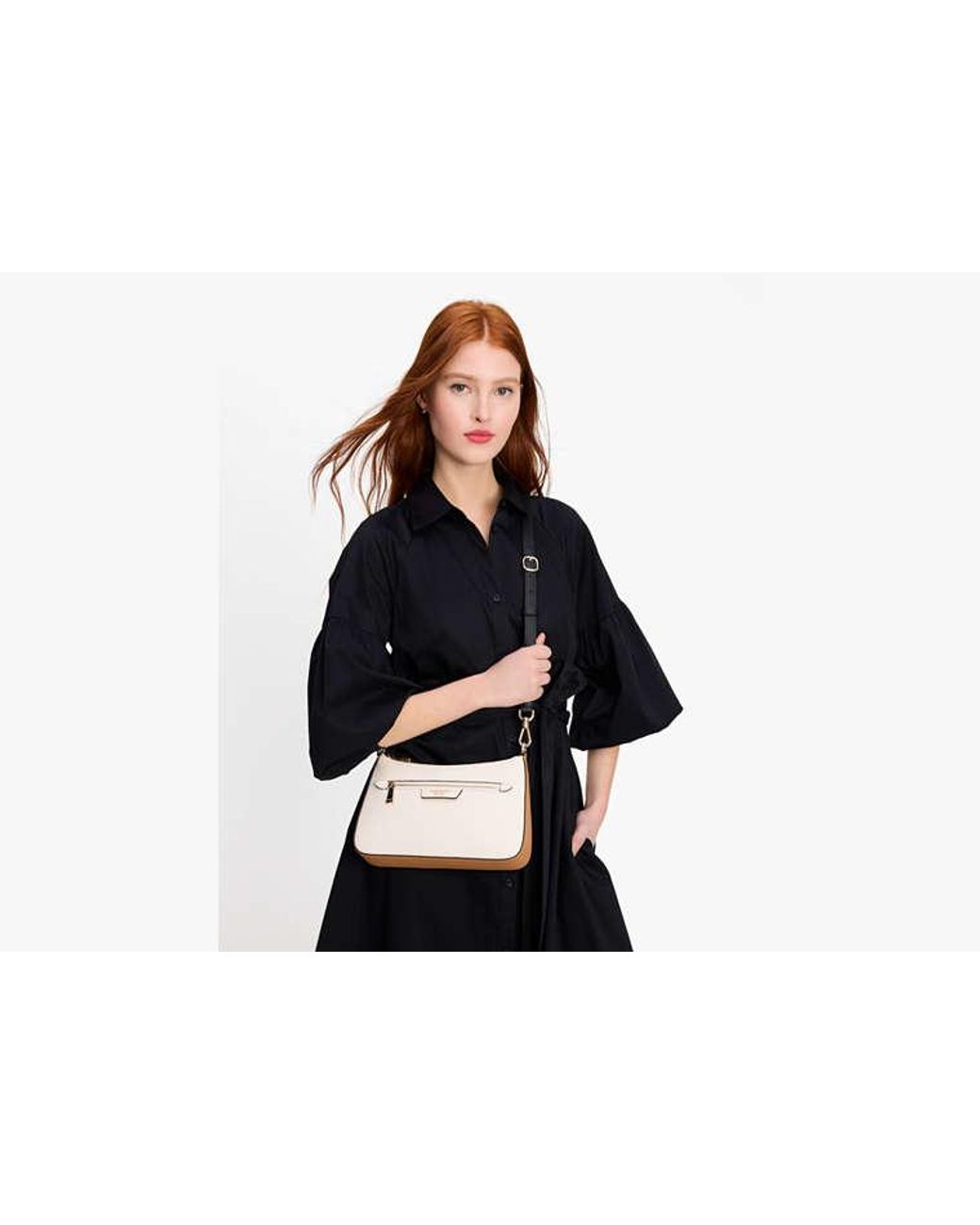 Kate Spade White Hudson Colorblocked Convertible Crossbody
