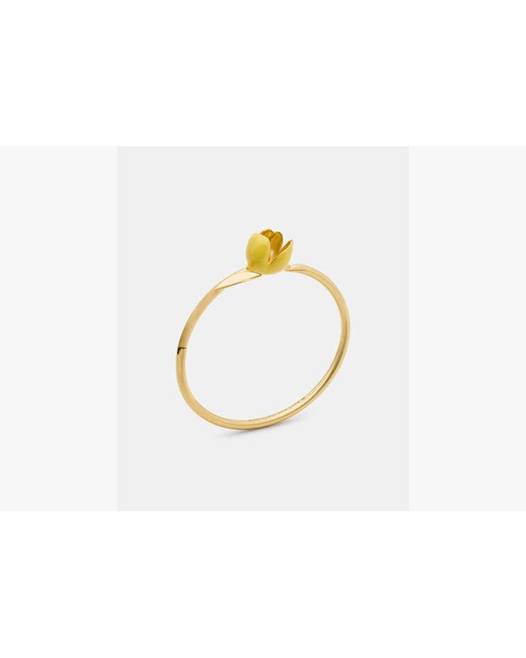 Kate Spade White Golden Bloom Bangle