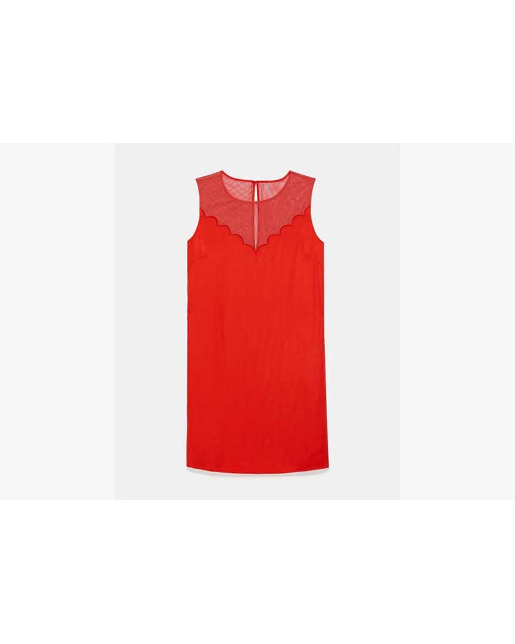 Kate Spade Red Scallop Shift Dress
