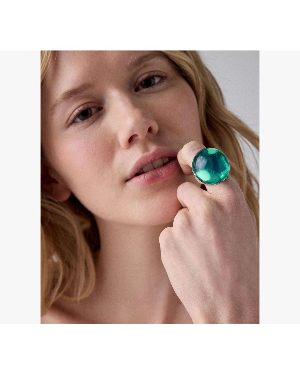Kate Spade Blue Glow Up Statement Ring