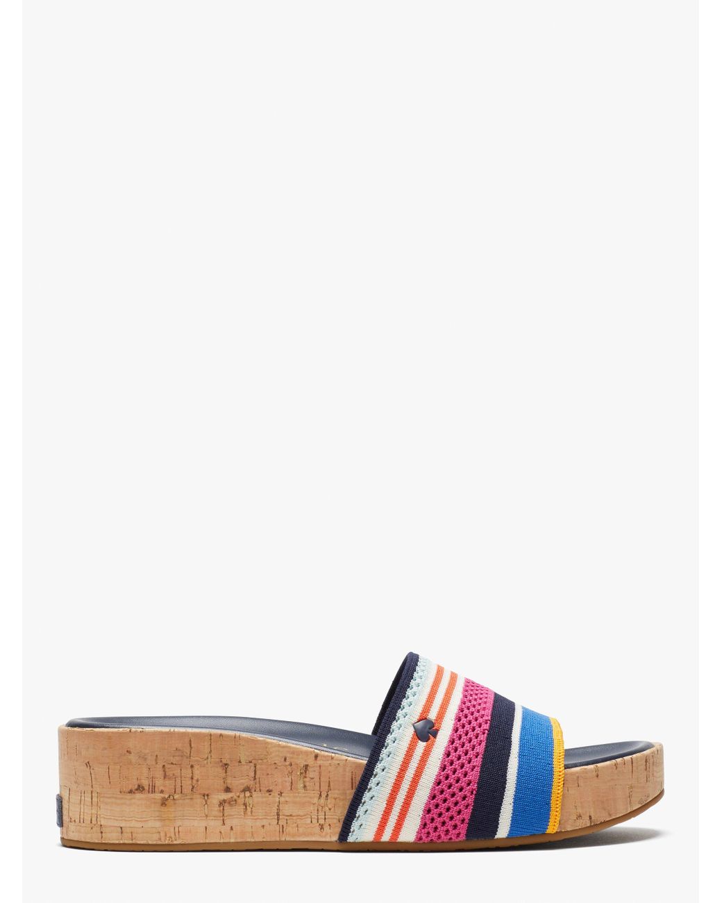 Kate Spade Breeze Striped Platform Slide Sandals - Lyst