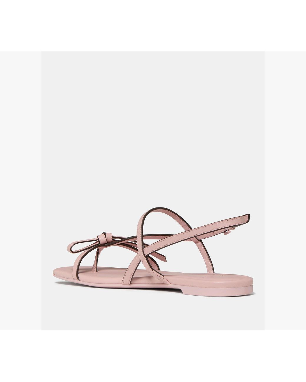 Kate Spade White Loop Flat Sandal