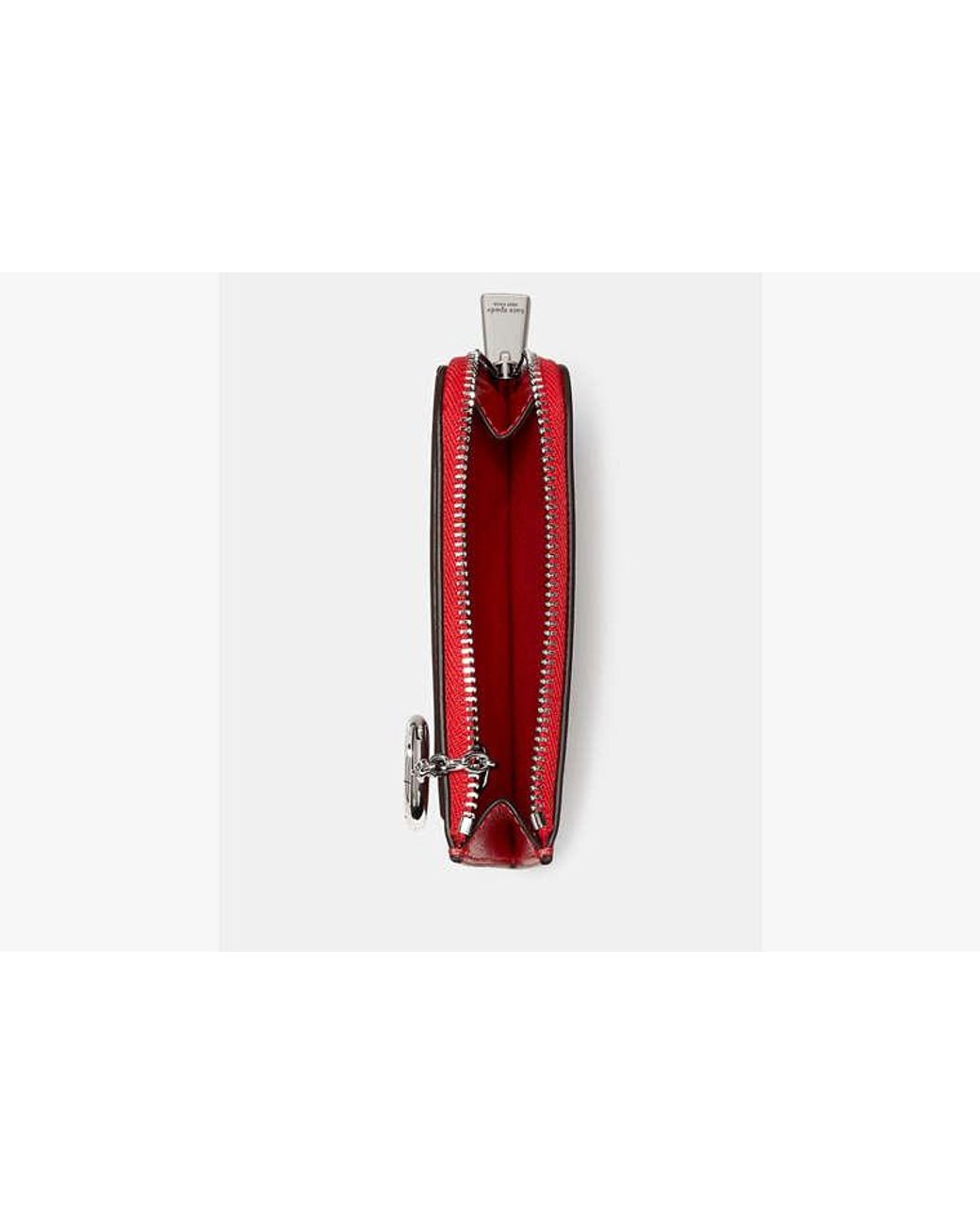 Kate Spade Red Mini Zip Card Case