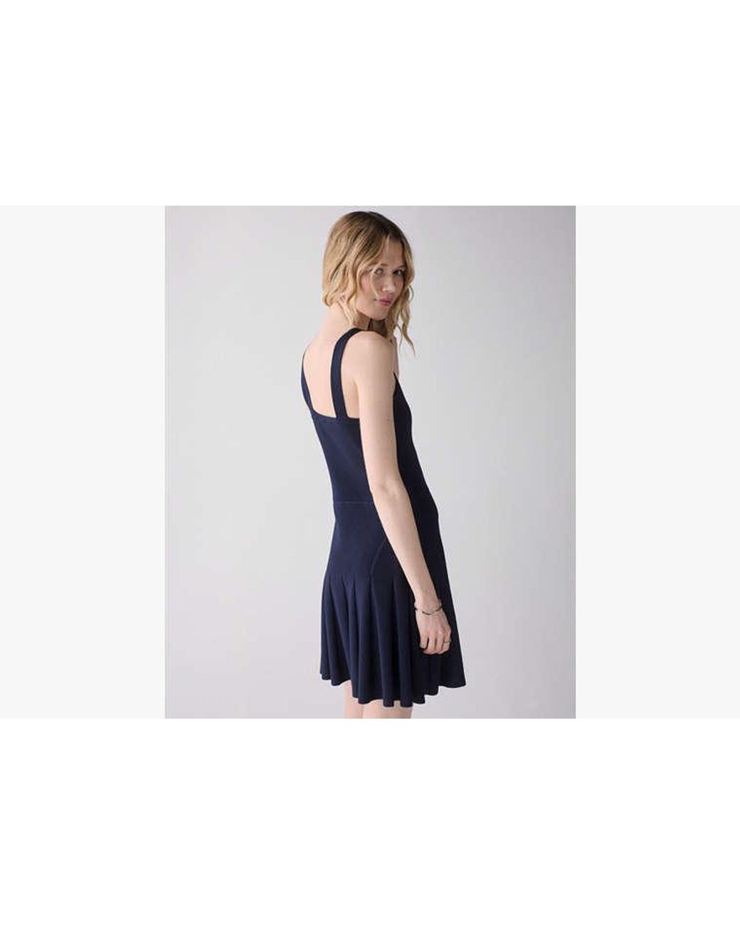 Kate Spade Blue Kate Spade Rib Knit Dress