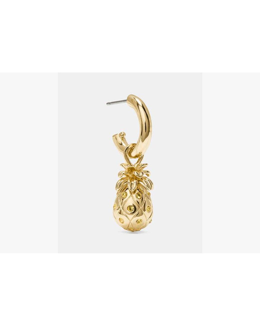 Kate Spade Metallic Kate Spade Pineapple Drop Earrings