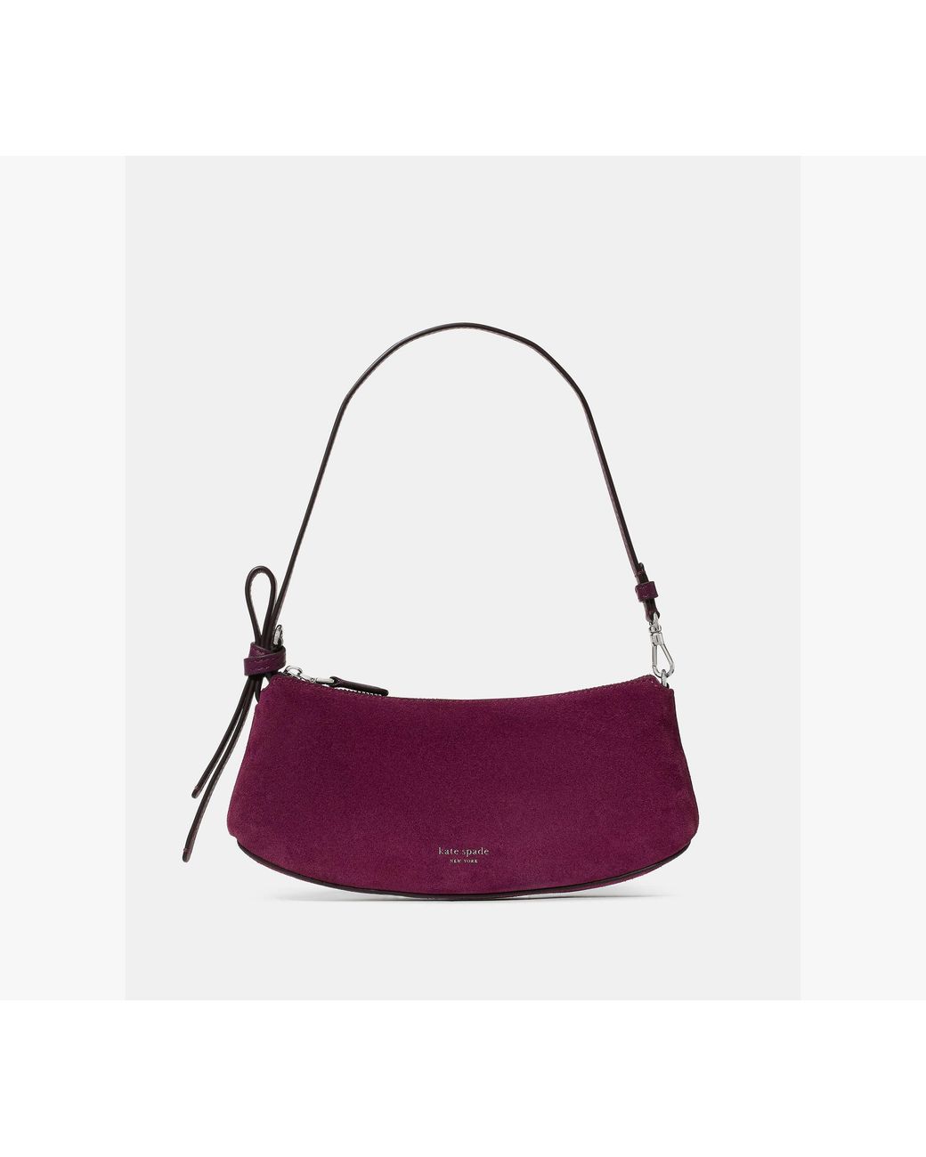 Kate Spade Purple Kate Spade Loop Suede Mini Bag