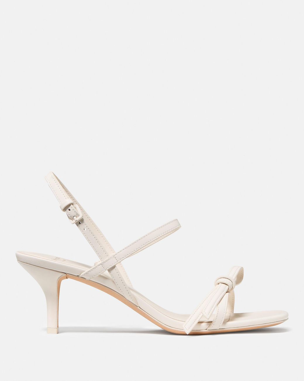 Kate Spade White Kate Spade Loop Kitten Heel Sandals