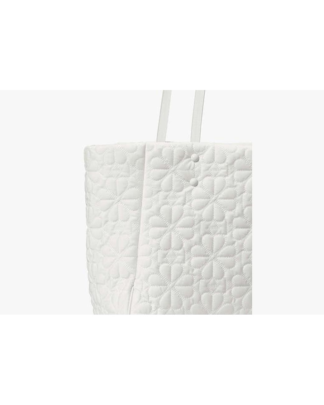Kate Spade White Kate Spade Tilly Quilted Medium Tote Bag