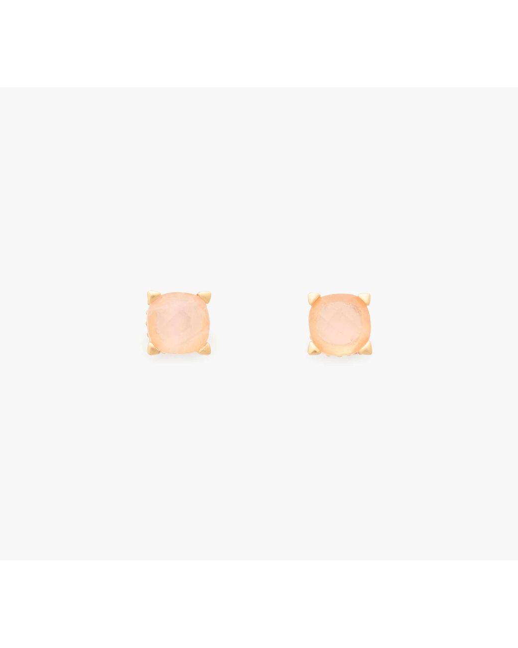 Kate Spade White Kate Spade Little Luxuries 6Mm Square Studs