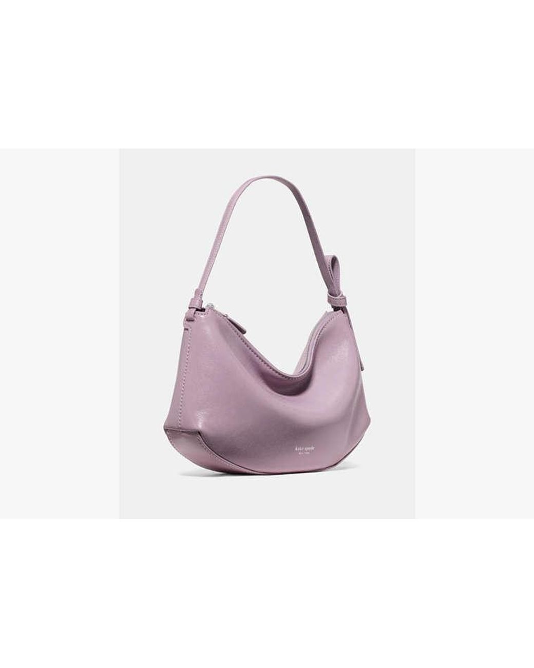 Kate Spade Purple Kate Spade Loop Glazed Leather Shoulder Bag