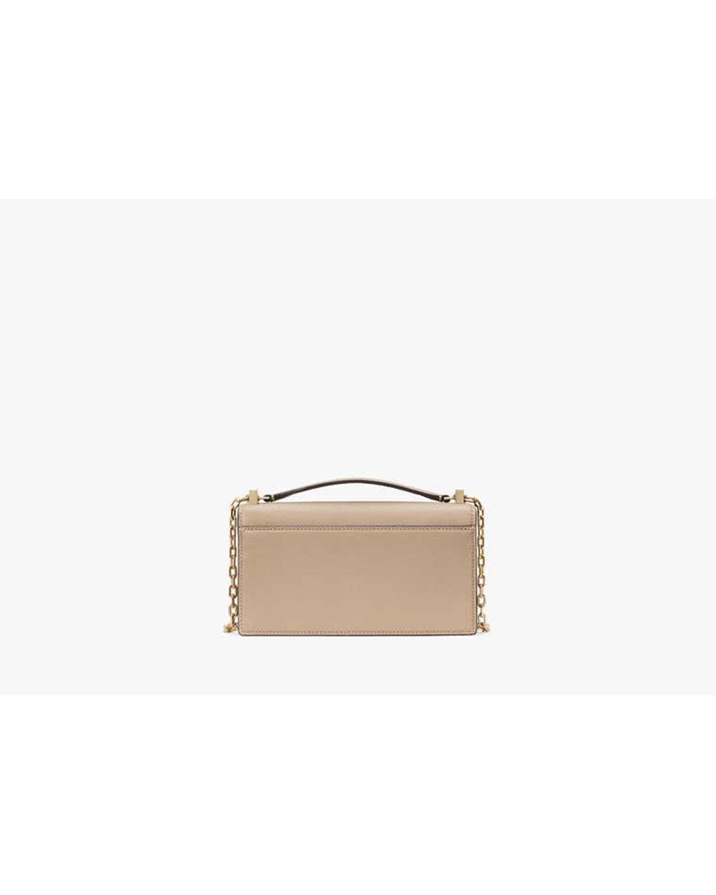 Kate Spade Natural Deco Mini Flap Chain Crossbody