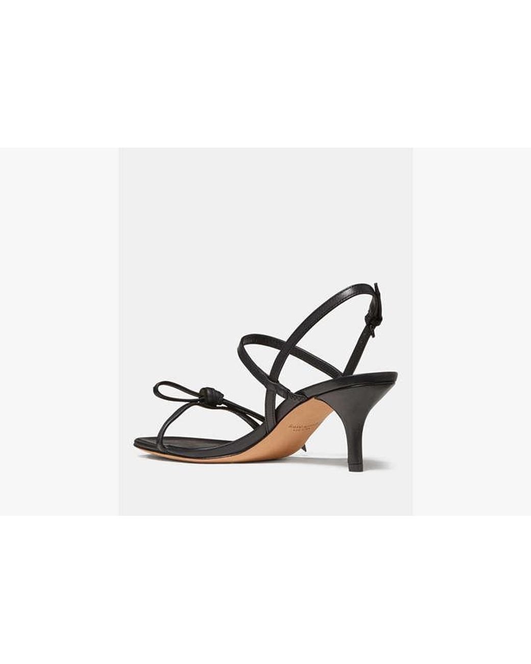 Kate Spade White Kate Spade Loop Kitten Heel Sandals