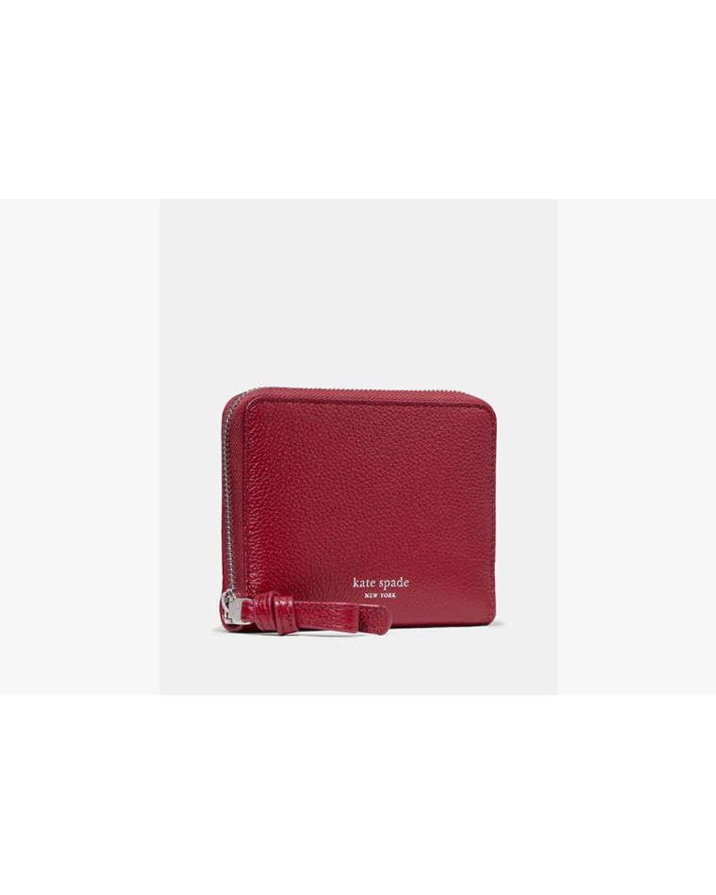Kate Spade Red Loop Zip Around Wallet
