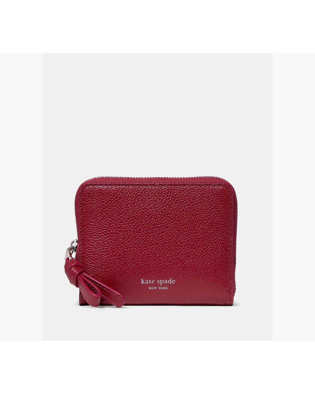 Kate Spade Red Loop Zip Around Wallet