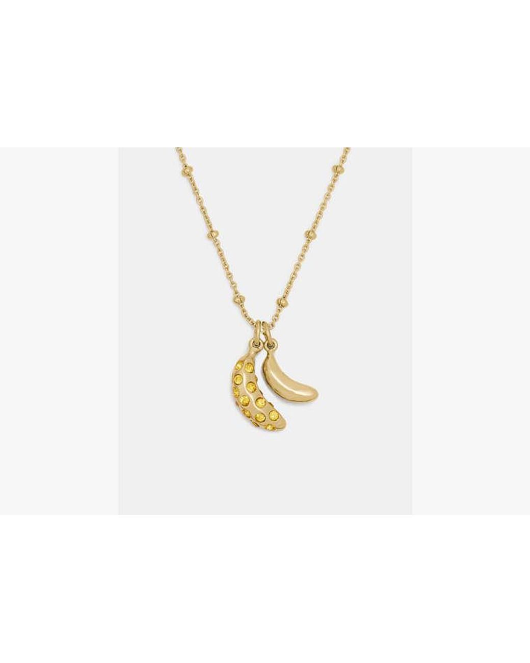 Kate Spade Metallic Summer Daze Banana Pendant