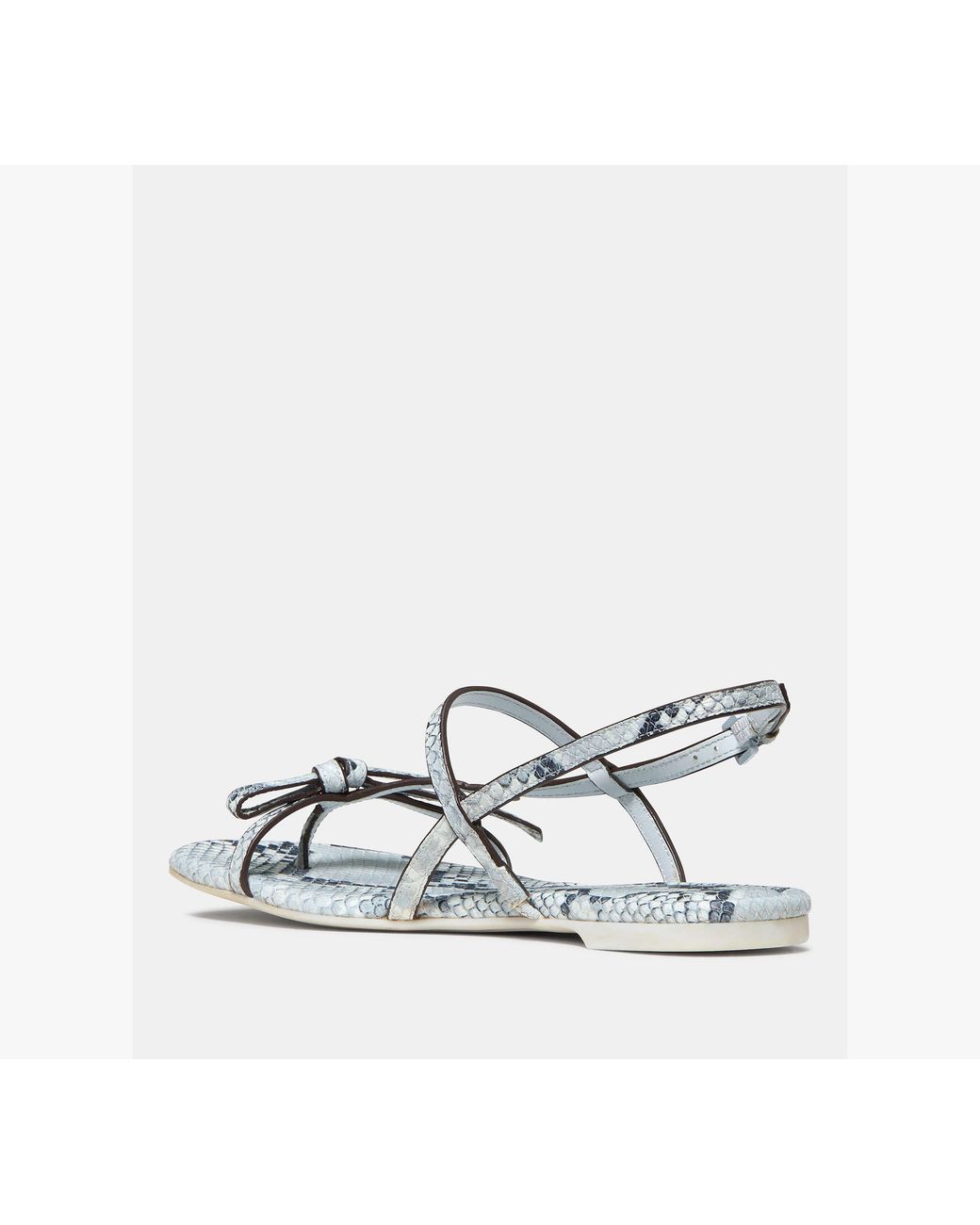 Kate Spade White Loop Flat Sandal