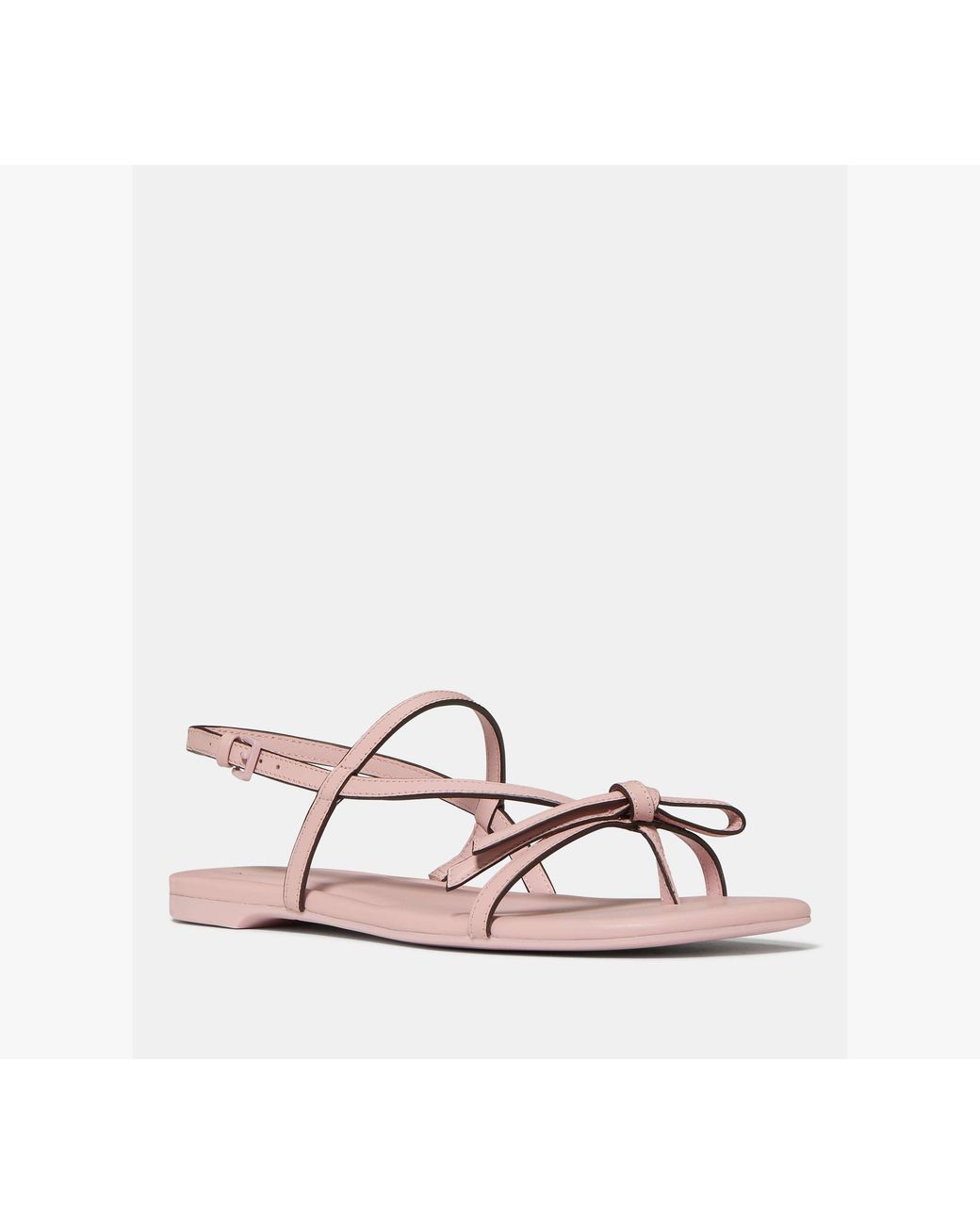 Kate Spade White Loop Flat Sandal