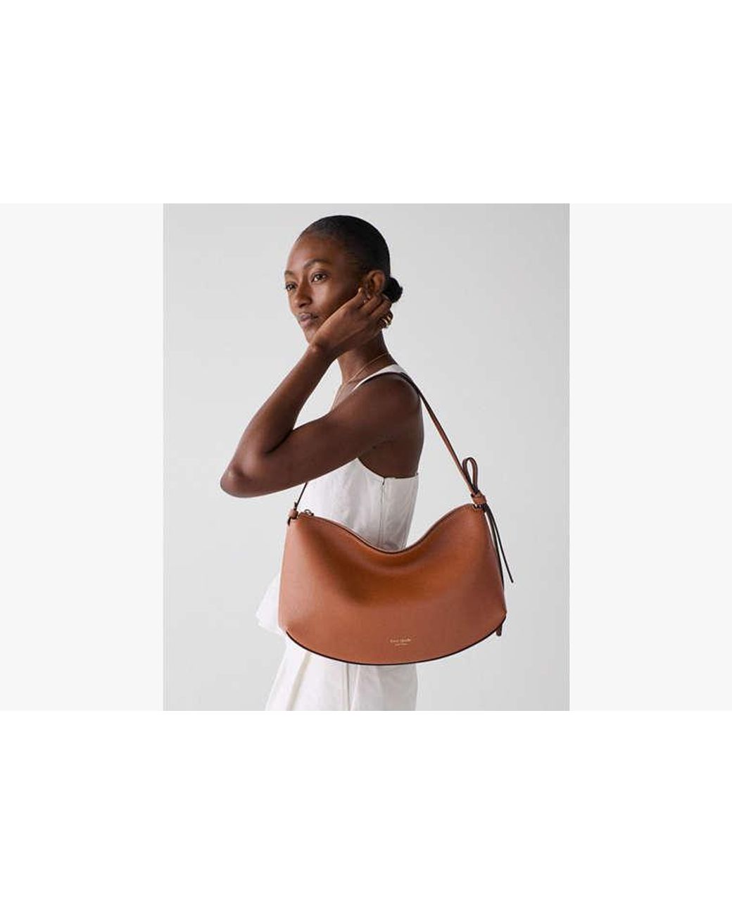 Kate Spade Brown Loop Large Shoulder Bag