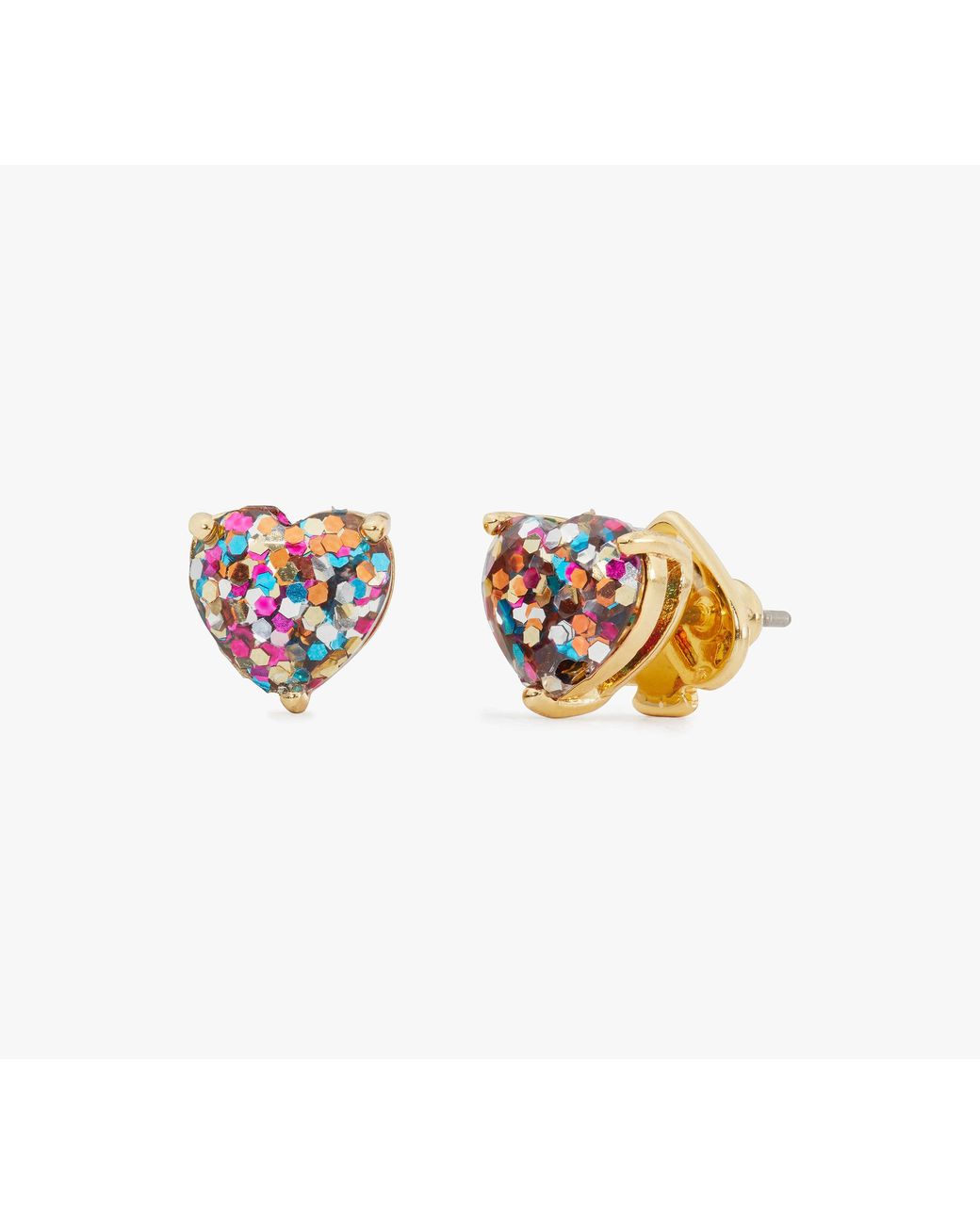 Kate Spade White My Love Heart Studs
