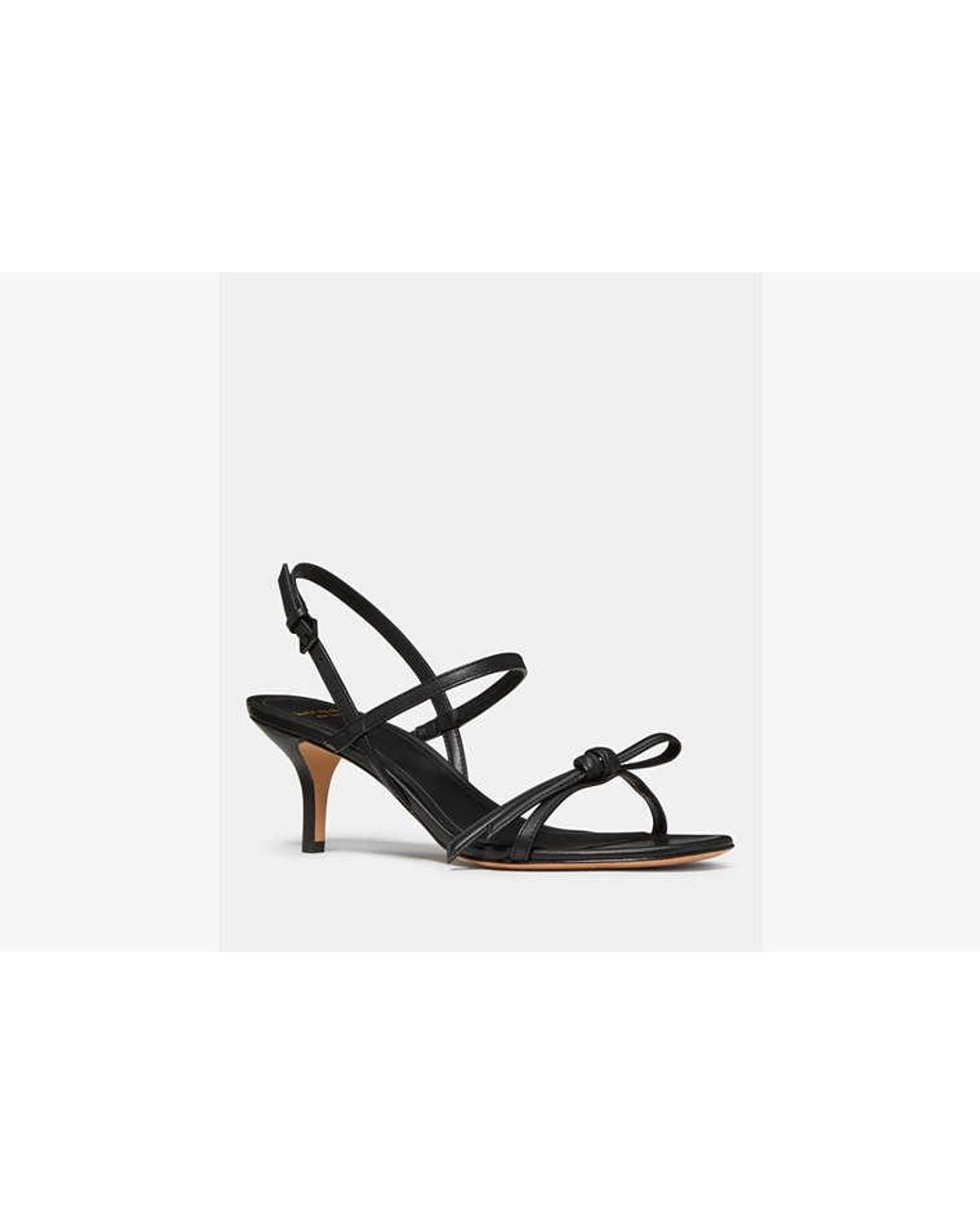 Kate Spade White Kate Spade Loop Kitten Heel Sandals