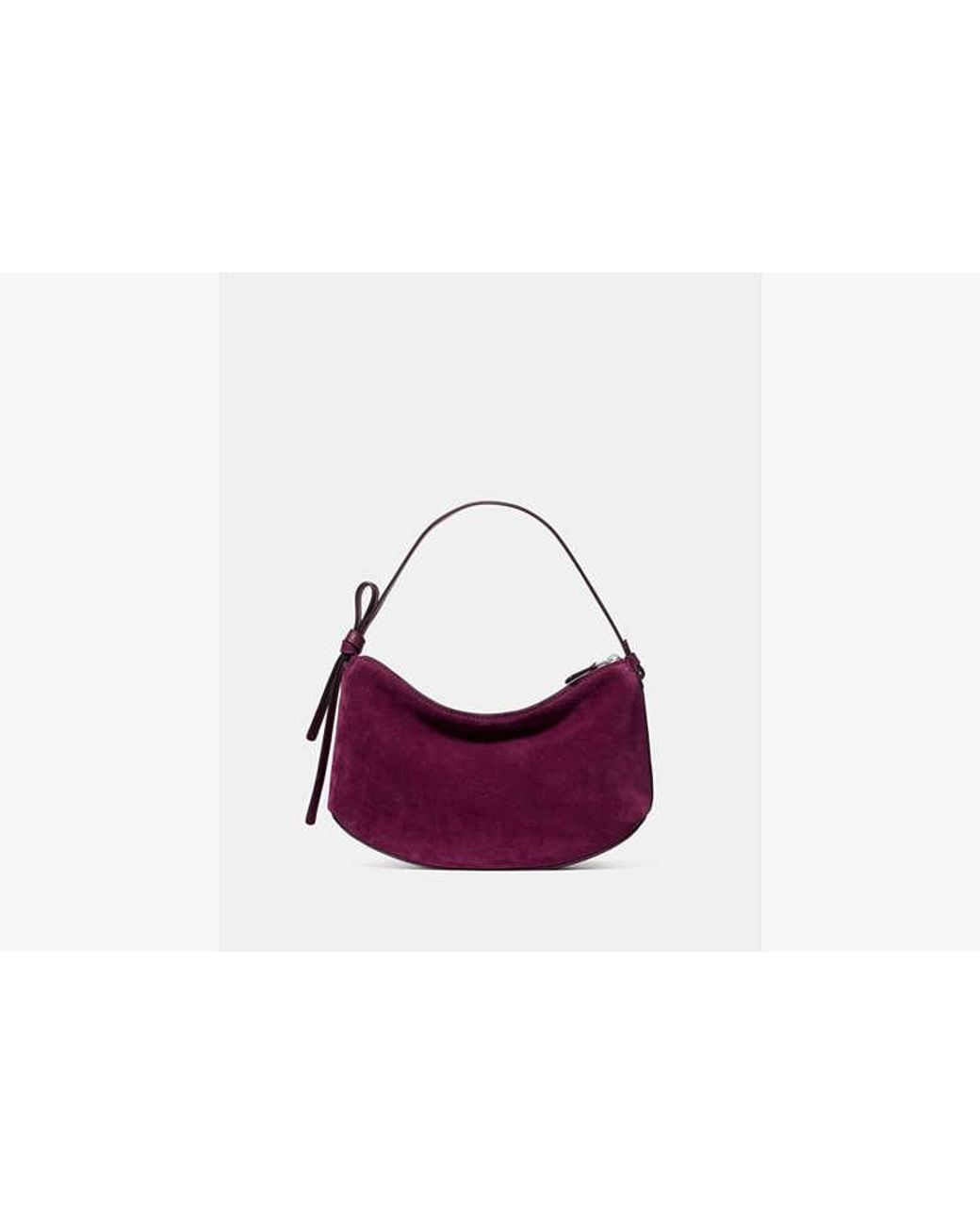 Kate Spade Purple Loop Suede Shoulder Bag