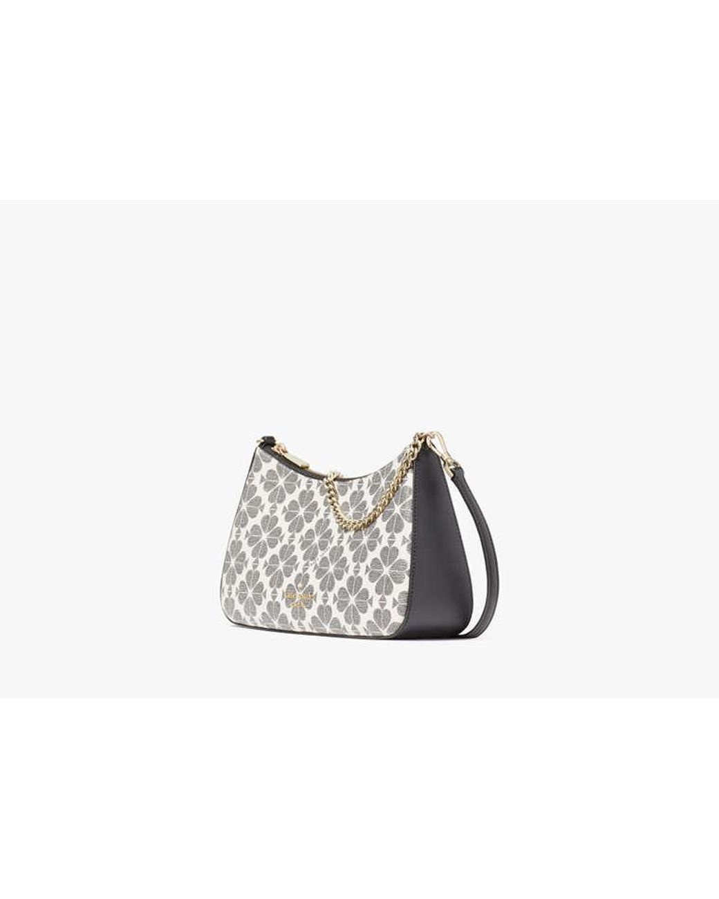 Kate Spade Gray Kate Spade Margot Spade Flower Medium Convertible Crossbody Bag