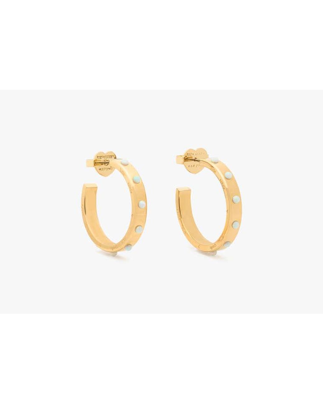 Kate Spade Metallic Set In Stone Hoops