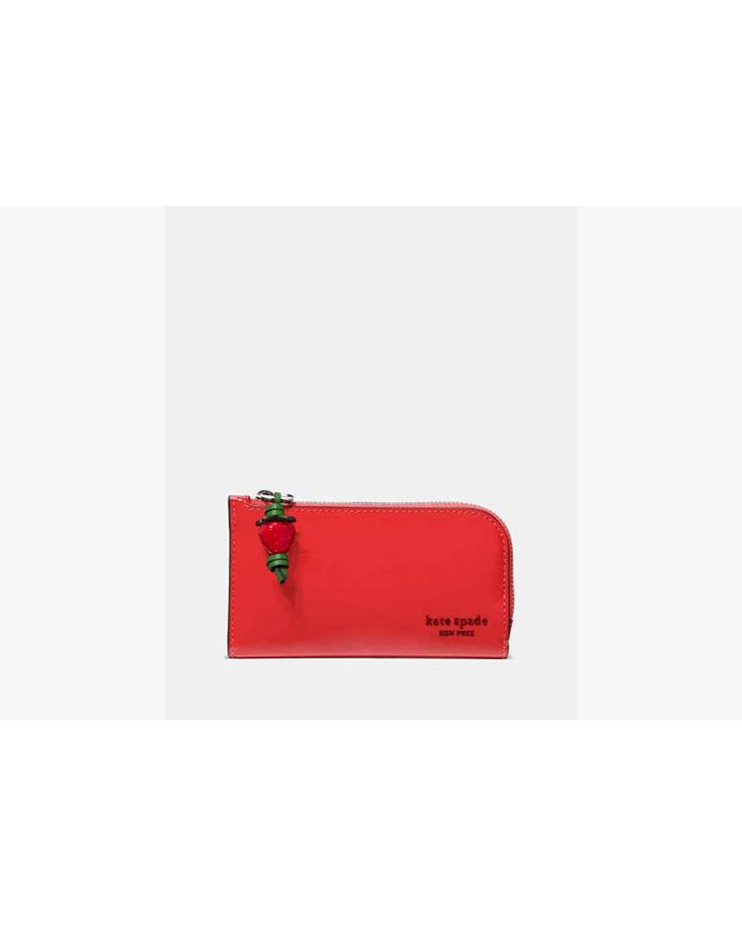 Kate Spade Red Devin Patent Bifold Wallet