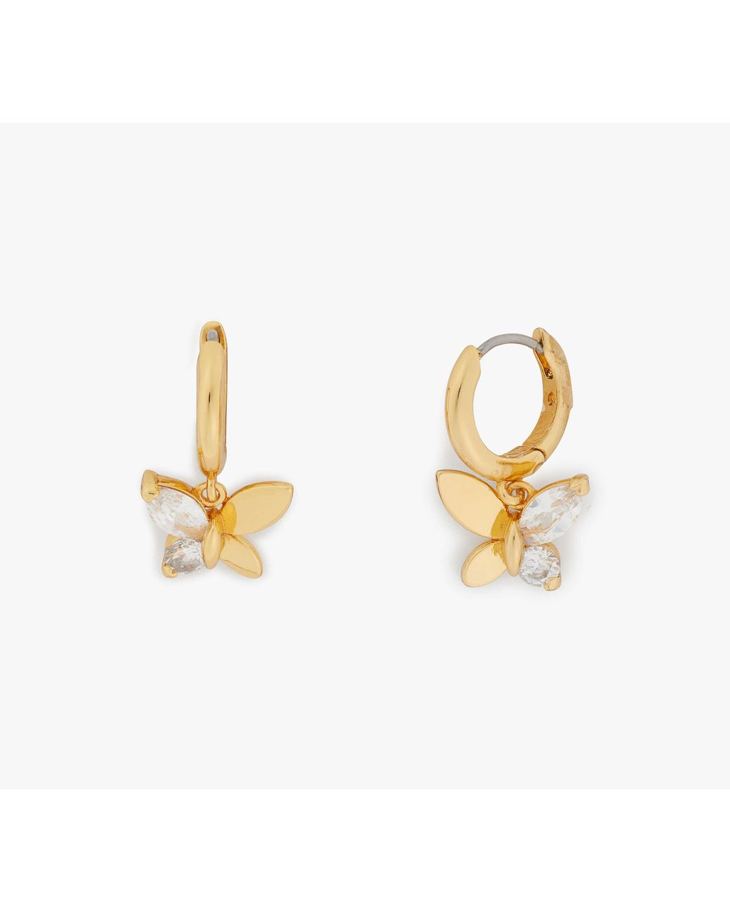 Kate Spade Metallic Kate Spade Social Butterfly Huggies Earring