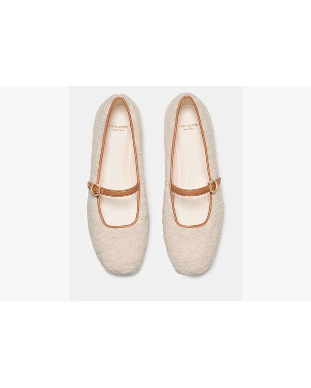 Kate Spade White Halo Mary Jane Flat