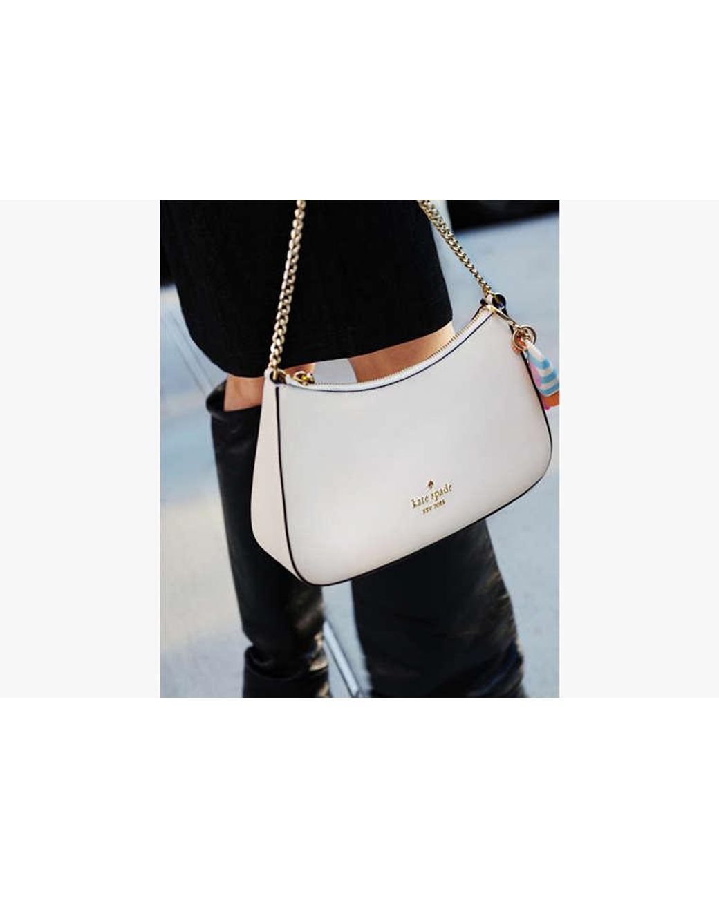 Kate Spade Black Kate Spade Margot Nylon Medium Convertible Crossbody Bag