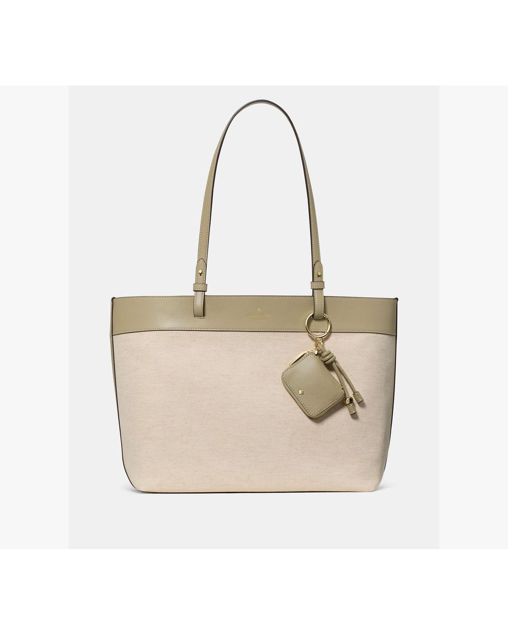 Kate Spade Natural Kate Spade Tessa Tote Bag With Charm