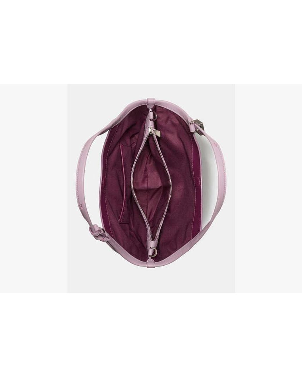 Kate Spade Purple Deco Suede Small Tulip Tote Bag