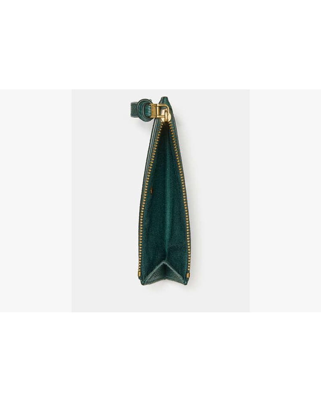 Kate Spade Green Loop Pebbled Leather Ew Zip Card Case