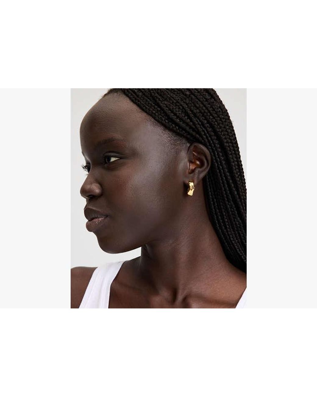Kate Spade Metallic Molten Hoops