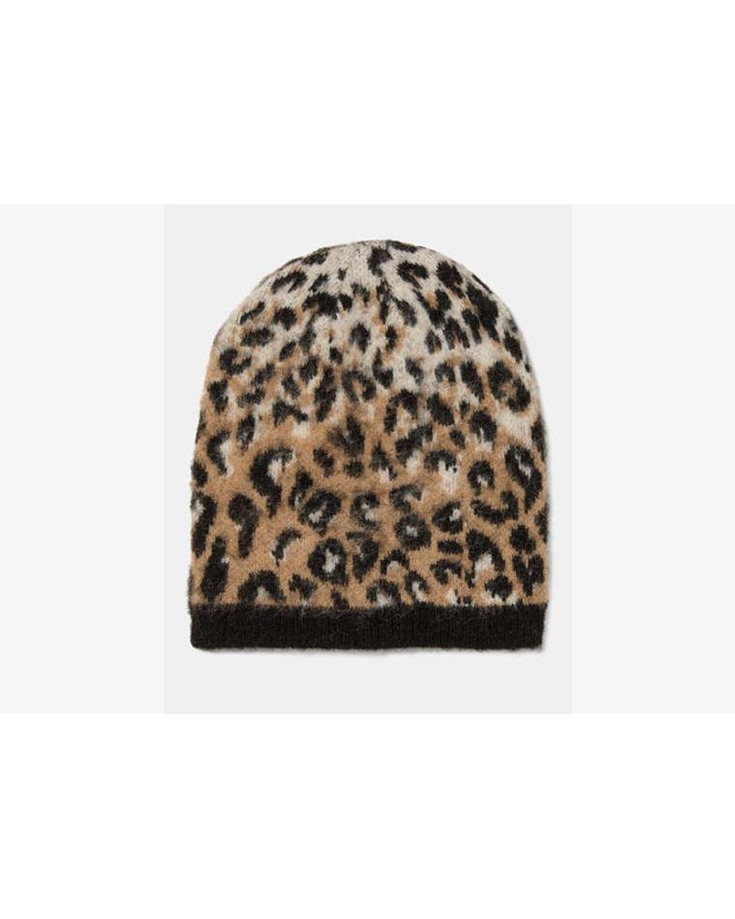 Kate Spade White Kate Spade Downtown Leopard Beanie