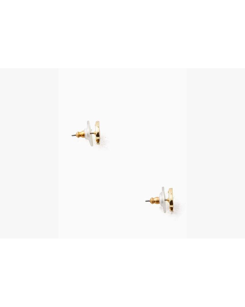Kate Spade White Kate Spade Signature Spade Stud Earring