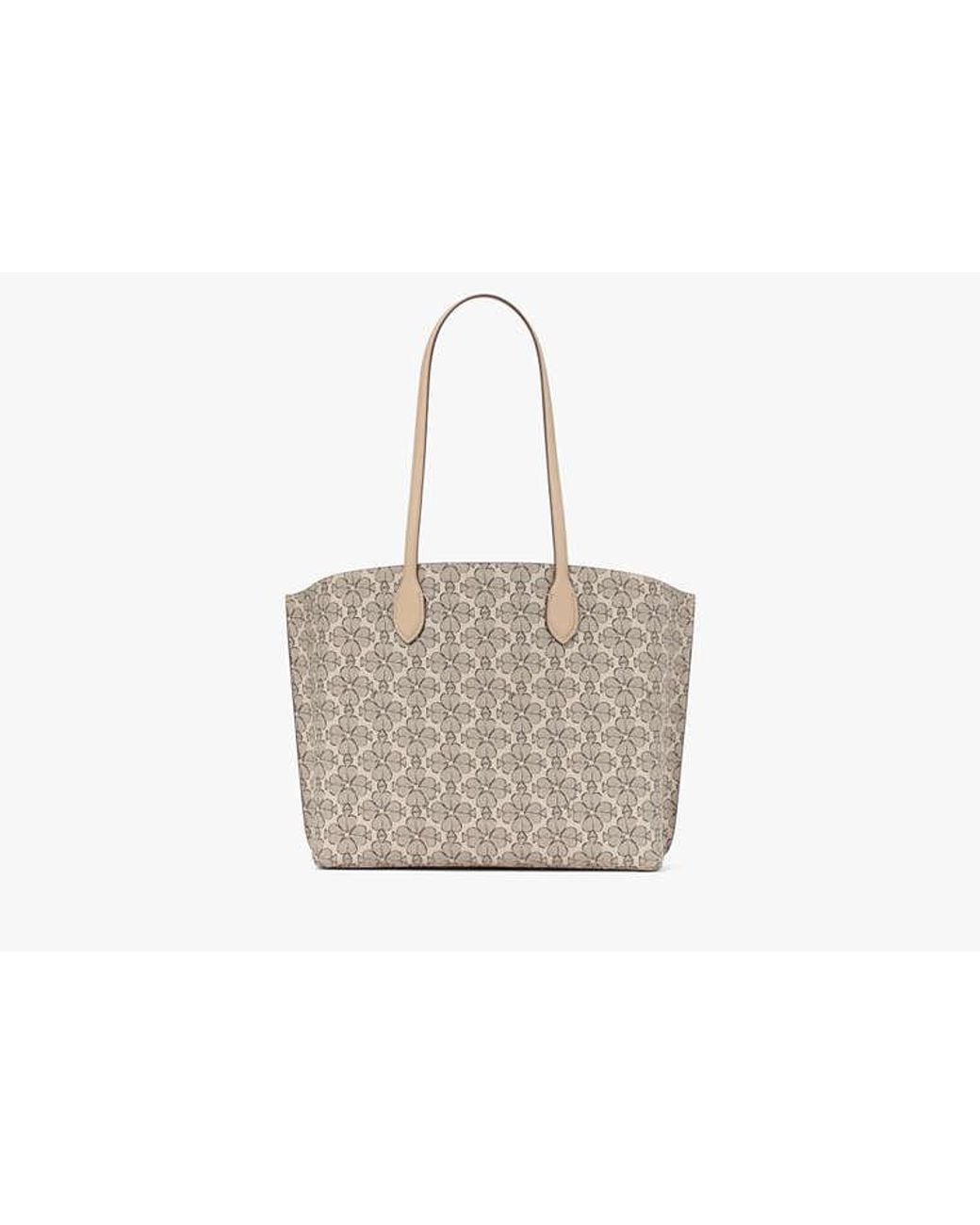 Kate Spade Gray Kate Spade Suite Spade Flower Large Work Tote Bag