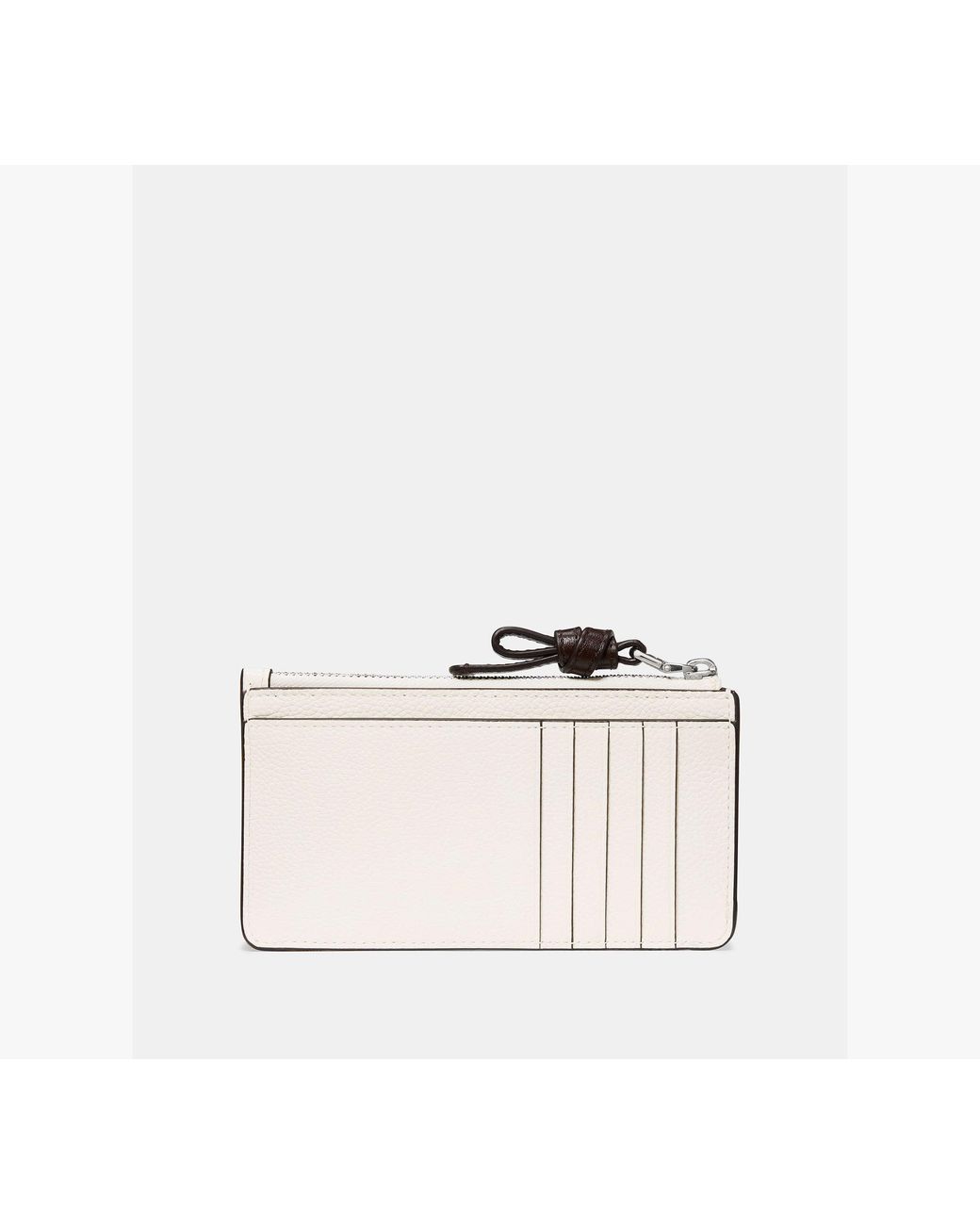 Kate Spade White Loop Zip Card Case