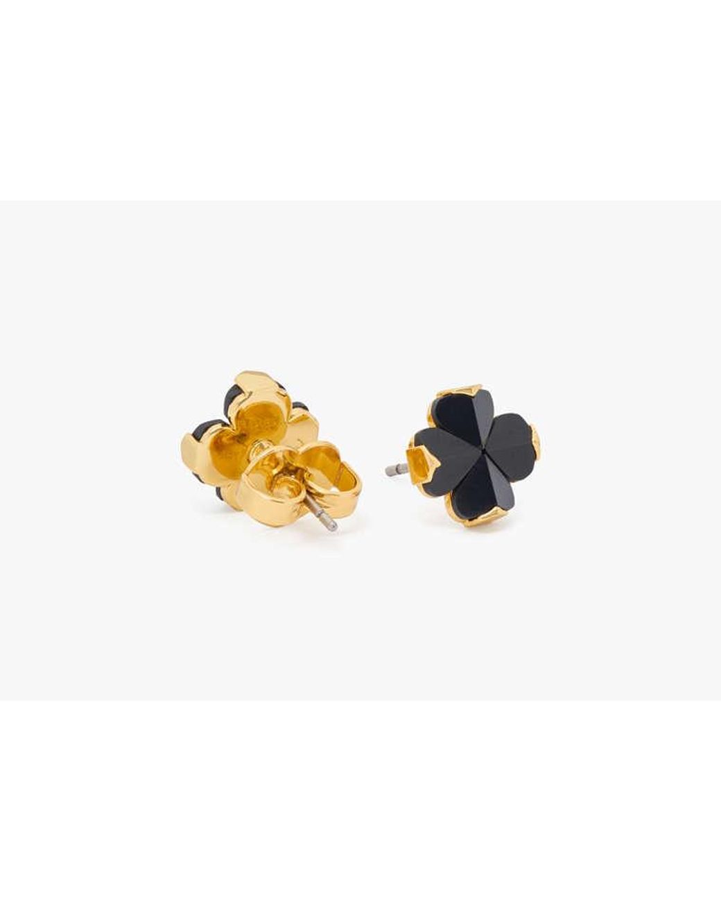 Kate Spade Black Spade Flower Studs