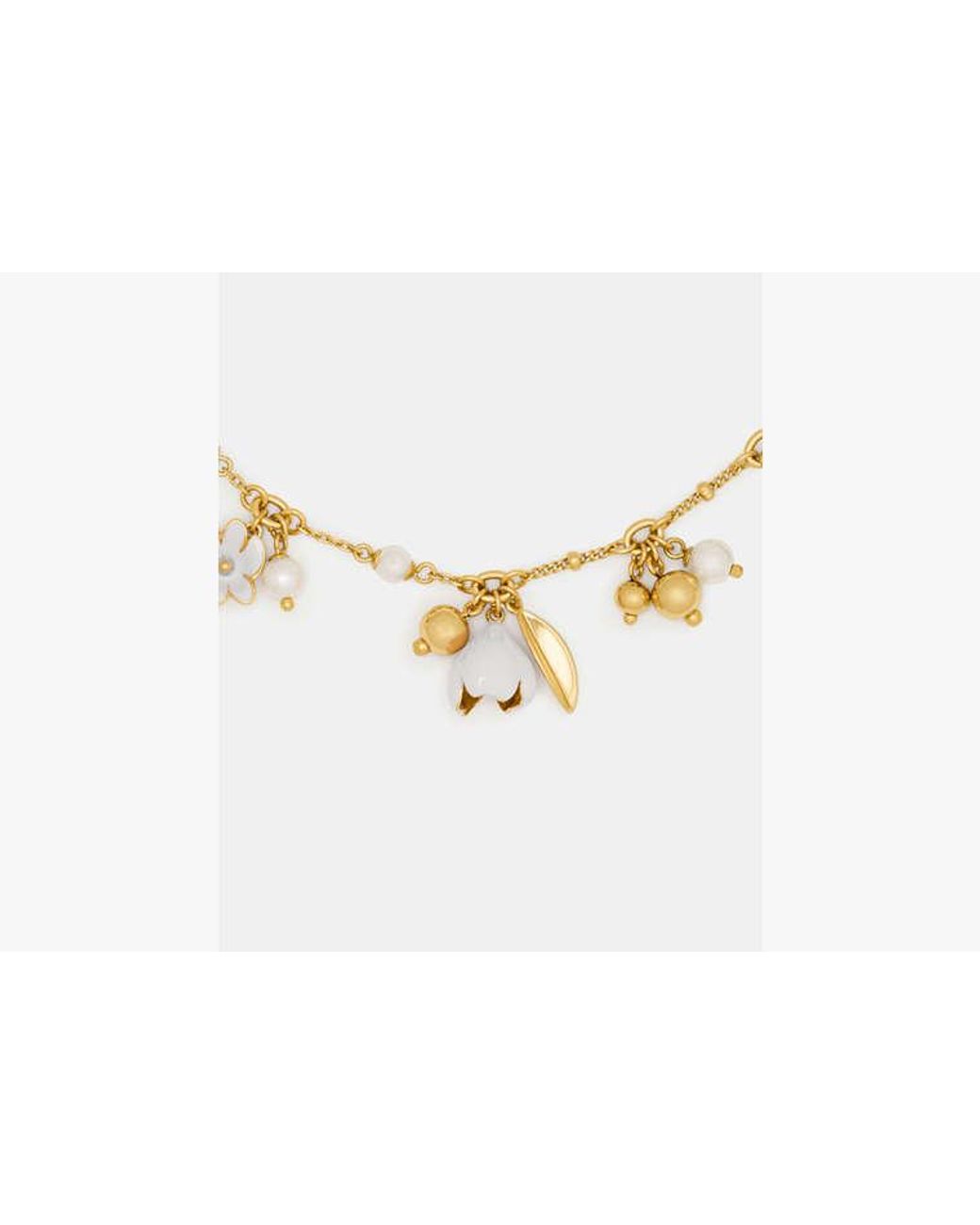 Kate Spade White Golden Bloom Bracelet