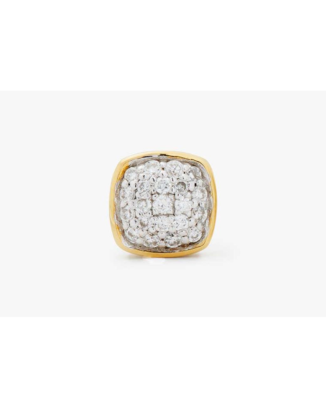 Kate Spade White Fine Time To Shine Pavé Diamond Studs