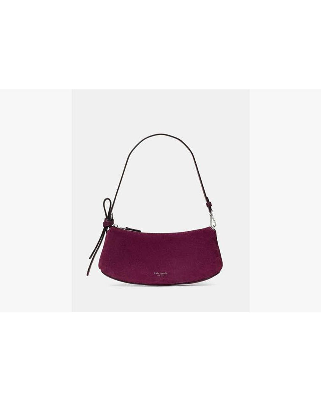 Kate Spade Purple Kate Spade Loop Suede Mini Bag