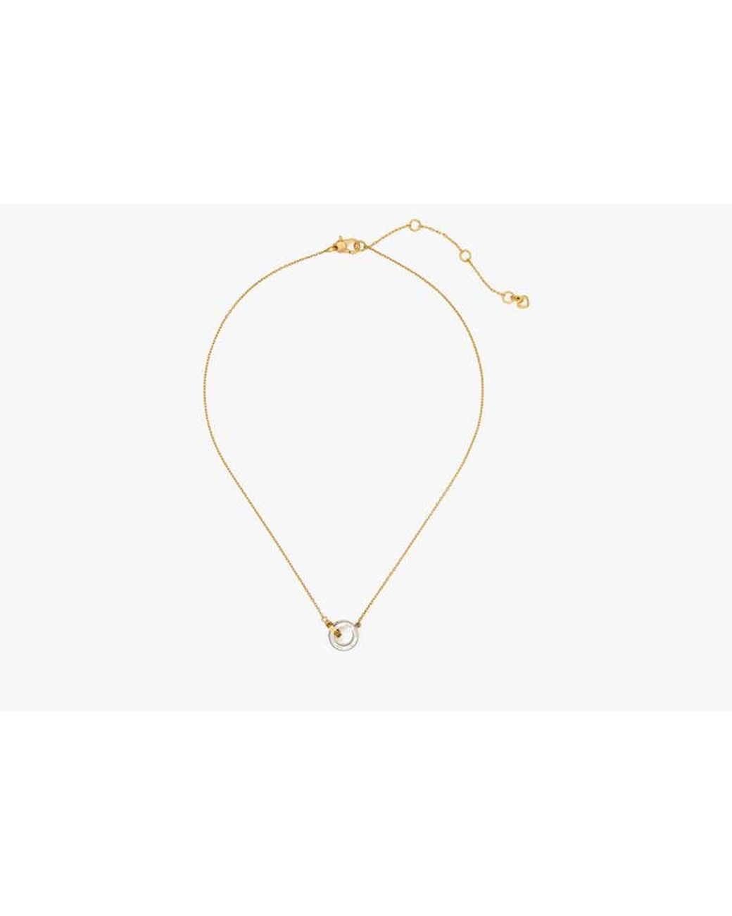 Kate Spade Metallic Set In Stone Interlink Pendant