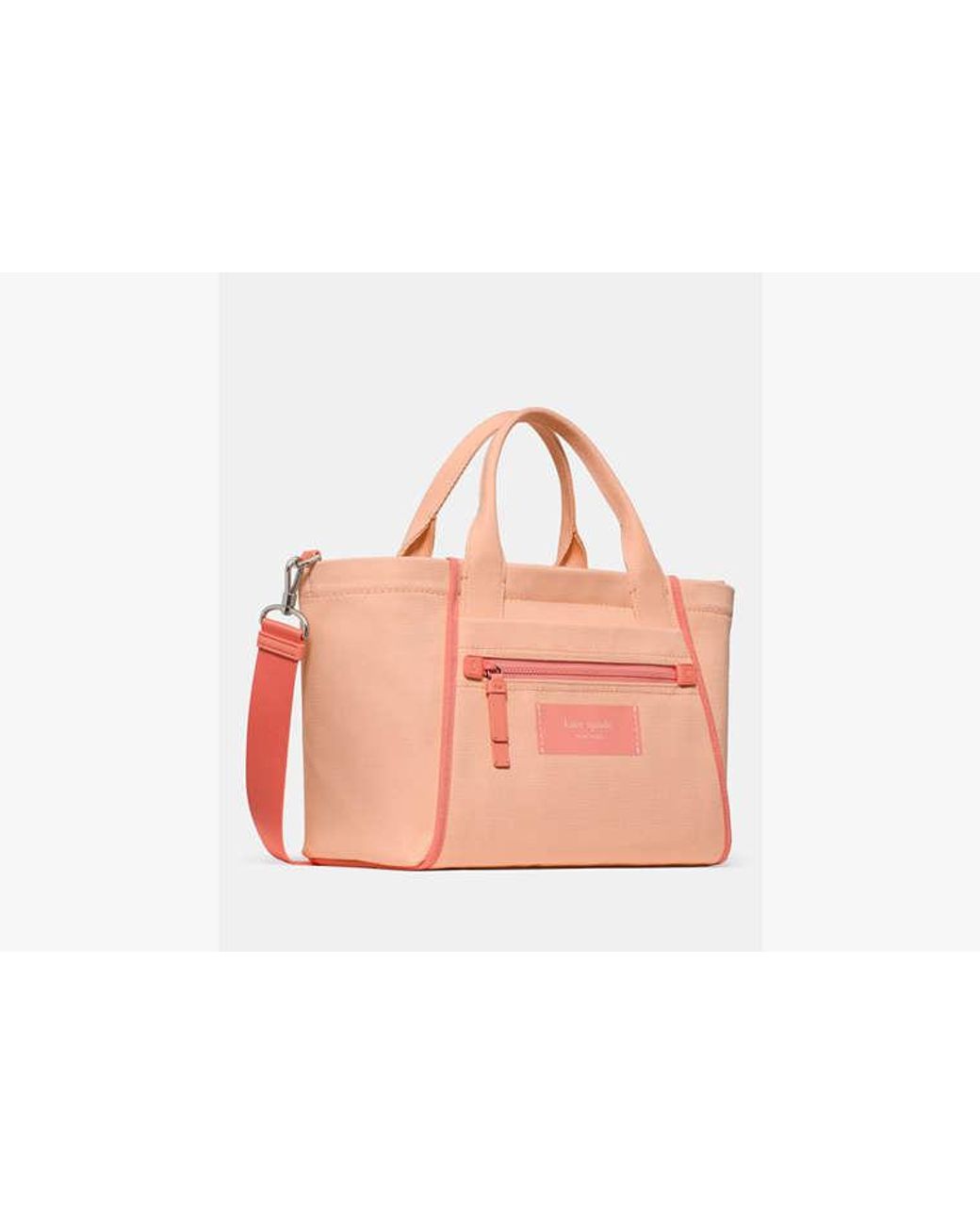 Kate Spade Pink Dash Canvas Tote Bag