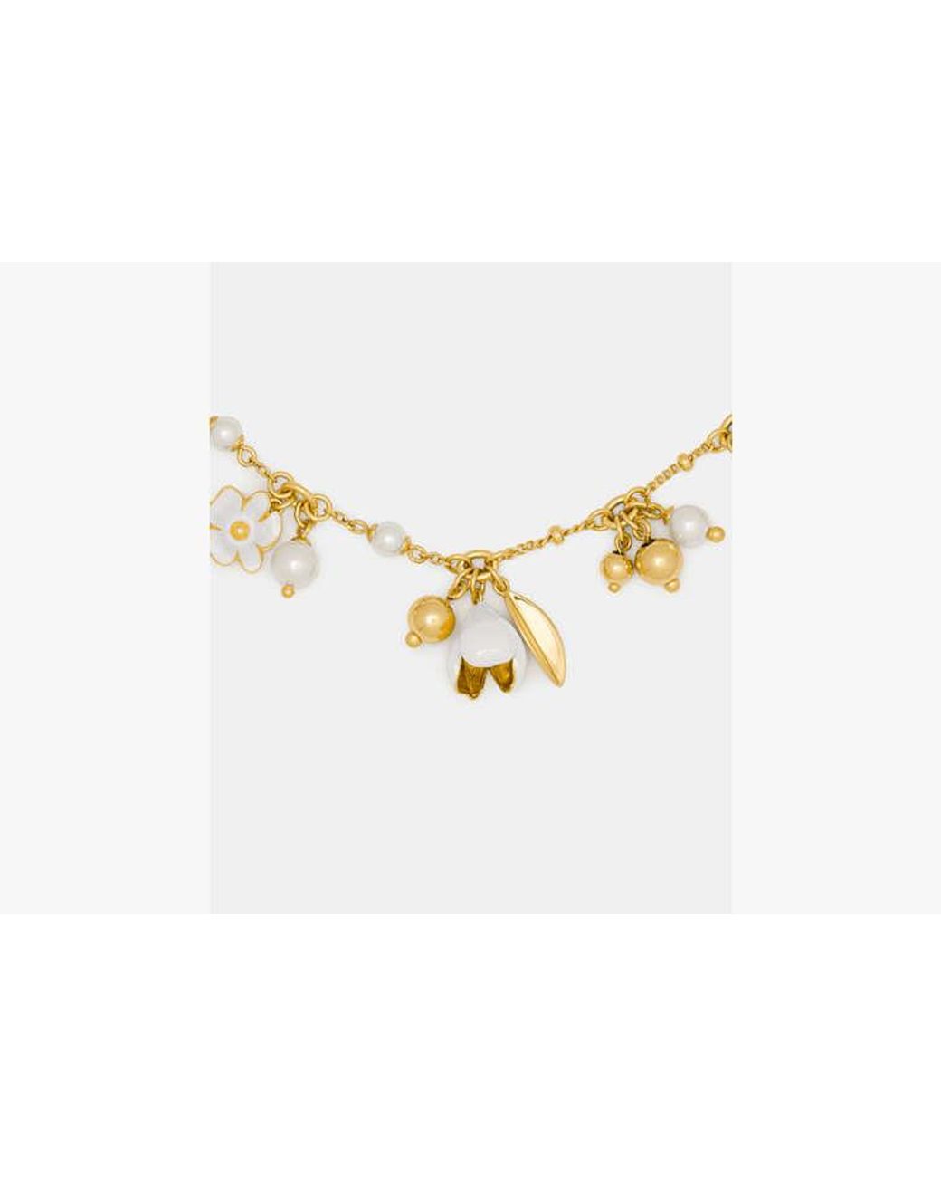 Kate Spade White Golden Bloom Bracelet